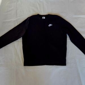 Nike Men's Classic Black Crewneck Sweater